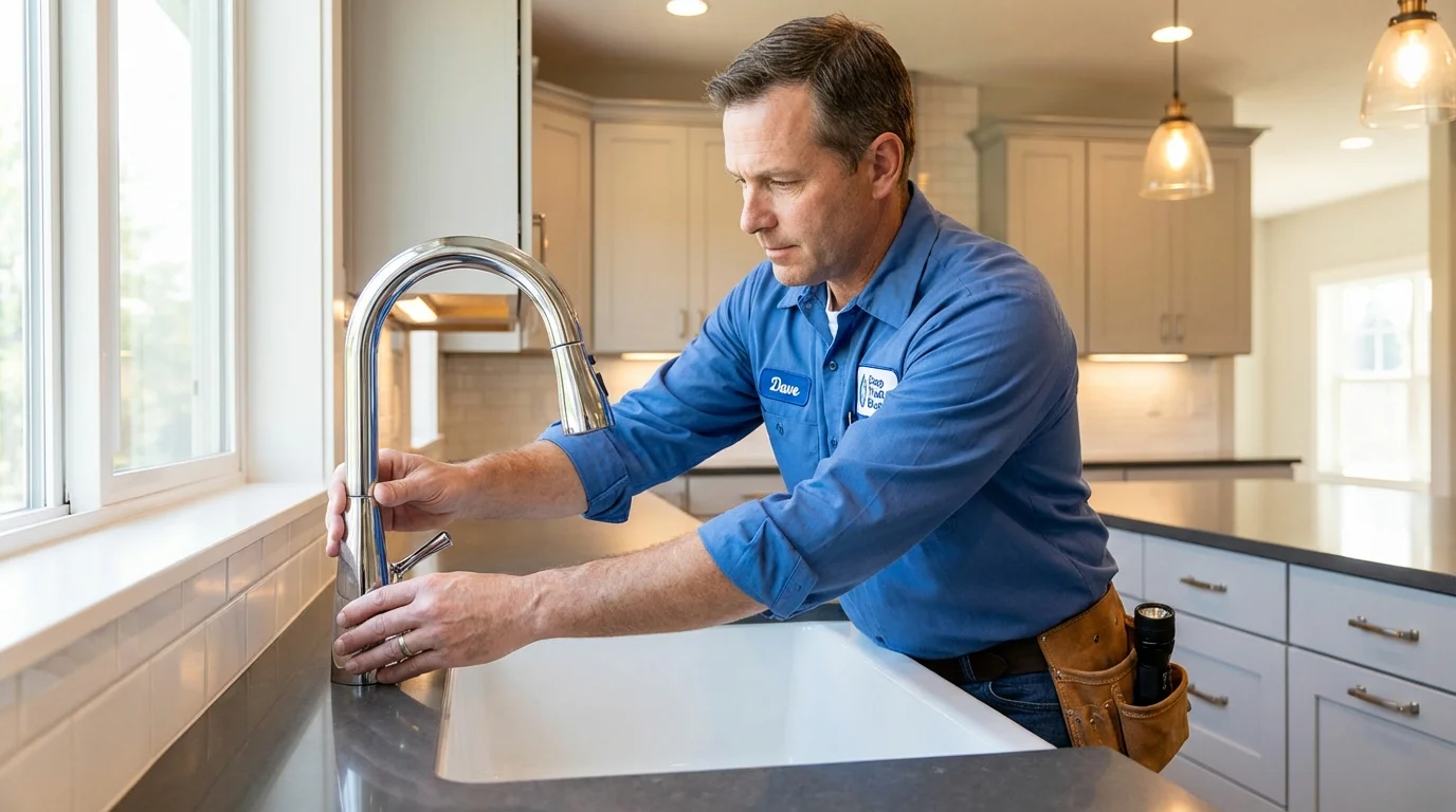 Kitchen faucet installation by Johns Plumbing LLC in Ninety Six